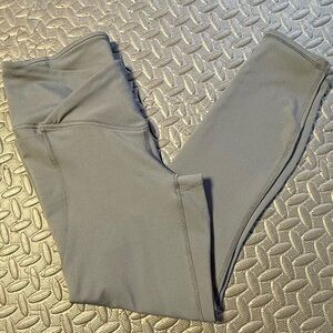 Fabletics Oasis PureLuxe Crossover Charcoal Grey Leggings Size Small